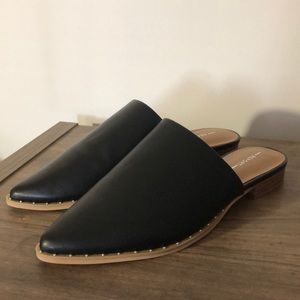 COPY - Black Studded Sole Mules